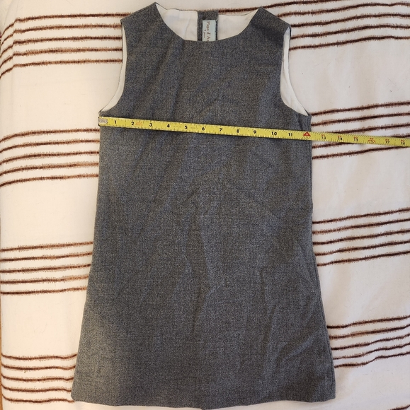 Papo d'Anjo Grey Flannel Fitted Dress NWT - Picture 8 of 8